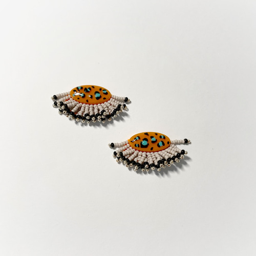 短足のド派手ちゃん(orange、blue)/ピアス、イヤリング ピアス