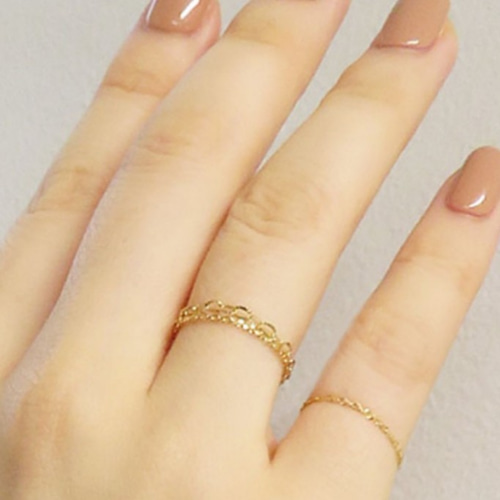 K18チェーンリング11号 指輪・リング Pure 通販 15170157｜Creema