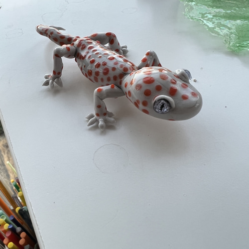 ガラスのトッケーヤモリ 立体・オブジェ Atelier Tunoda 通販 15170242