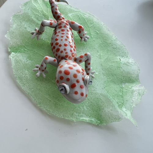 ガラスのトッケーヤモリ 立体・オブジェ Atelier Tunoda 通販 15170242