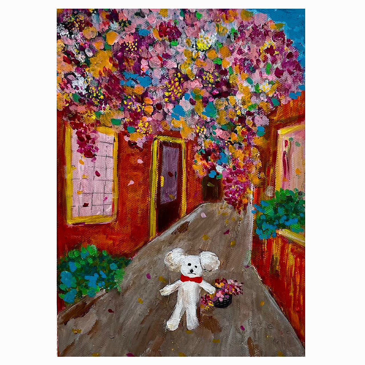 絵画『波打ち際』アクリル画F10 おも
