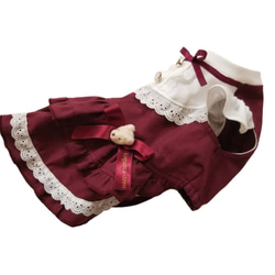 ロリくまワンピースドレス・Koguma-dress・犬服 4枚目の画像