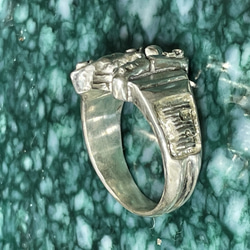 silver925 missing stone college ring 2枚目の画像