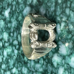 silver925 missing stone college ring 1枚目の画像