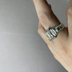 silver925 missing stone college ring 11枚目の画像