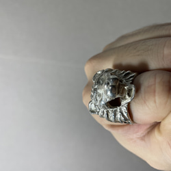 silver925 Large lion ring 7枚目の画像