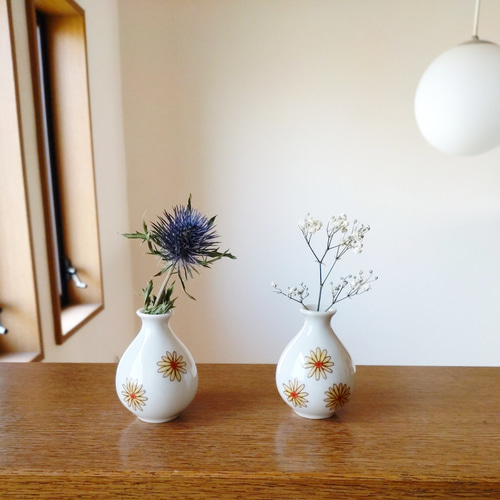 九谷焼＊日本製一輪挿しドライフラワーセット❀インテリア ギフト