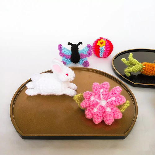 卯年吊るし飾り2本set あみぐるみ moi1028 通販 15170961｜Creema