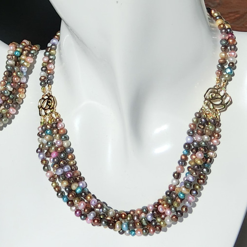 希少◆チェコ　ウランガラスヴィンテージネックレス◆Bijoux.M.G◆ワセリン 希少◇チェコ ウランガラス ヴィンテージ ネックレス◇Bijoux