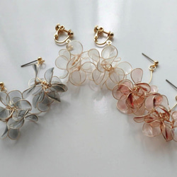 受注制作】フリルフラワーピアス/イヤリング ピアス（その他