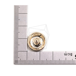 ERG-2283-G【2件】圓耳環,圓柱耳環/18.5mm X 18.5mm 第5張的照片