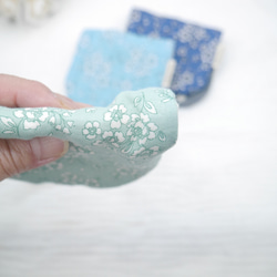 ふわもこハンカチ｜シンプルフラワー-Simple Flower-｜S・10×20cm｜ガーゼハンカチ｜プチギフト 6枚目の画像