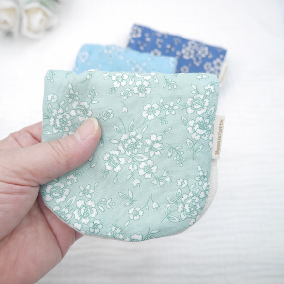 ふわもこハンカチ｜シンプルフラワー-Simple Flower-｜S・10×20cm｜ガーゼハンカチ｜プチギフト 4枚目の画像