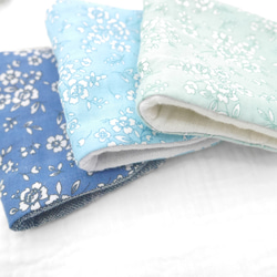 ふわもこハンカチ｜シンプルフラワー-Simple Flower-｜S・10×20cm｜ガーゼハンカチ｜プチギフト 3枚目の画像