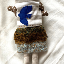 SALE！　フームウーム　ニット帽&キラキラ星のビーズ刺繍の飾り 6枚目の画像
