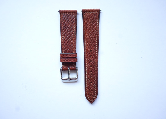 【極美品】HERMÈS TNANTUET ウォッチ ブラウンレザー 腕時計 高級革使用』鹿革 ラスティックタン ブラウン 時計ベルト