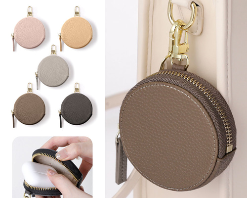 丸型ポーチ 受注生産：丸型ポーチ（赤） 【2】 | サングリエ