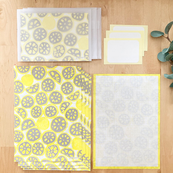 カラシレンコンのレターセット 1枚目の画像