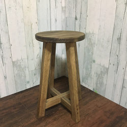 木製スツール アンティーク ヴィンテージ風 62cm 椅子（チェアー