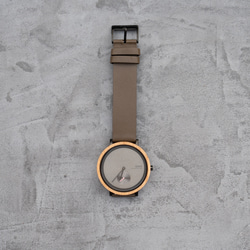 木製腕時計 素材ブナ「conc-コンク」 5枚目の画像