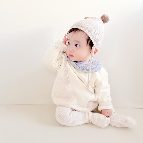 ハンドメイドスタイ　レースリボン付き　つけ襟2段スタイ ハンドメイドスタイ レースリボン付き つけ襟2段スタイ