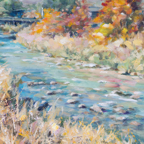 白馬岳遠望】 油絵原画 F3サイズ 一点物 額縁付 豪華プレゼント