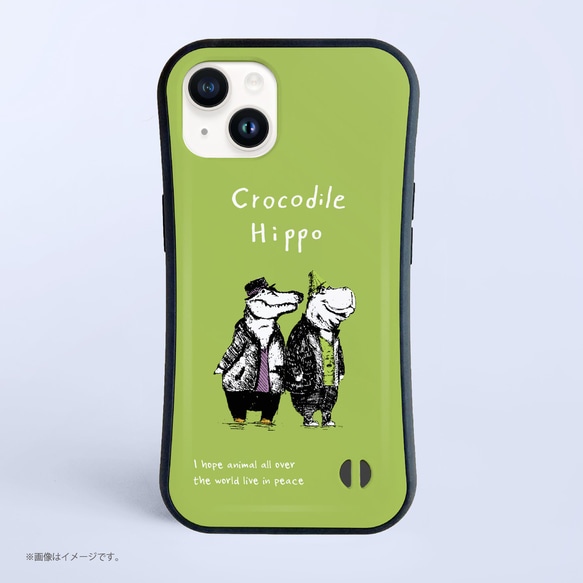 「crocodile2」耐衝撃グリップiPhoneケース 1枚目の画像