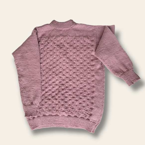 手編みのセーター7 メリノウール100% 3枚目の画像