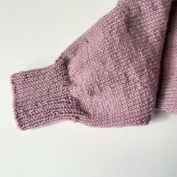 手編みのセーター7 メリノウール100% 5枚目の画像