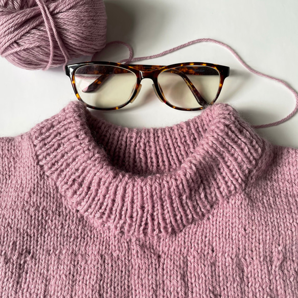 手編みのセーター7 メリノウール100% 1枚目の画像
