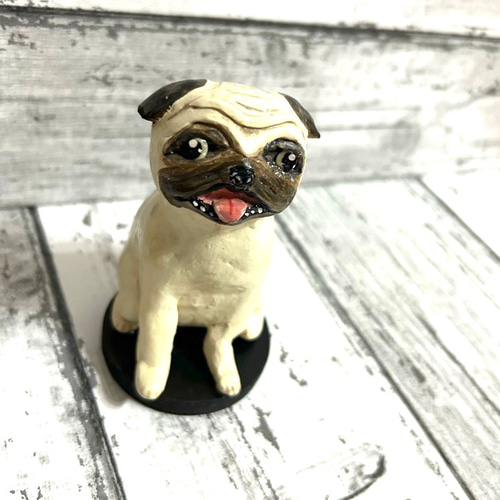 素焼き調ねんど　作品　『犬』 素焼き調ねんど作品『犬』