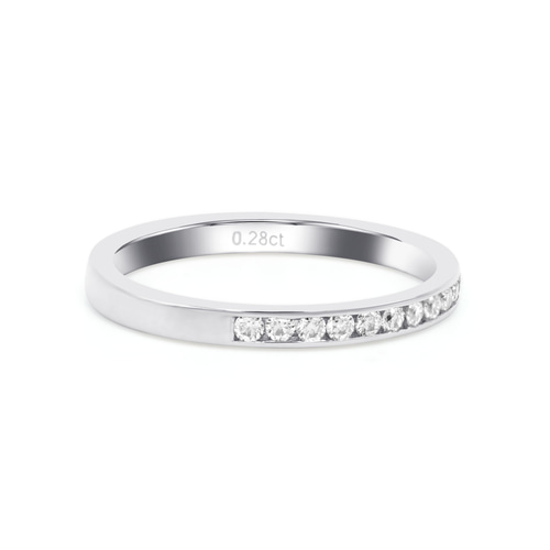 レール留めエタニティリング R18H2426（4週間発送） レール留めエタニティリング R18H2426（4週間発送） 指輪