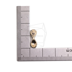 ERG-2290-G【2個入り】ピーナッツピアス,Peanut Post Earring/5mm X 14.8mm 5枚目の画像