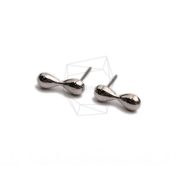 ERG-2290-R【2個入り】ピーナッツピアス,Peanut Post Earring/5mm X 14.8mm 2枚目の画像