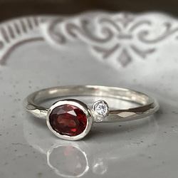 再販：ツァボライト(グリーンガーネット）・リング（k10） 指輪