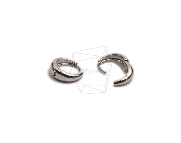 ERG-2291-R【2件】圓形一觸式耳環,圓形一觸式耳環 第3張的照片