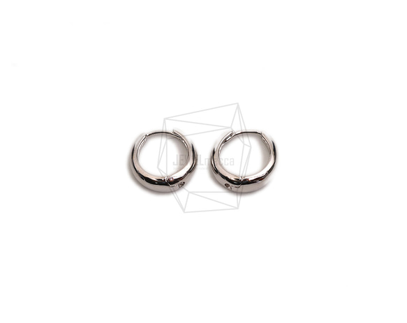 ERG-2291-R【2件】圓形一觸式耳環,圓形一觸式耳環 第2張的照片