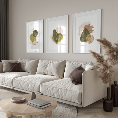 北欧風モダンアート A0214 / 北欧モダン / アートポスター【 A4 / A3 / A2 / A1 サイズ