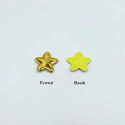 クッションパーツ （Mirror star / Gold ）20mm 10個セット 3枚目の画像