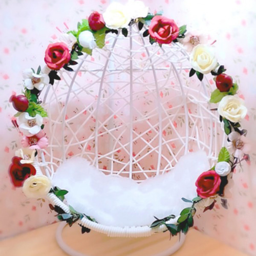 フリル♡レース♡アイアンドールチェア♡椅子♡薔薇♡ フリル♡レース♡アイアンドールチェア♡椅子♡薔薇♡ （【楽天