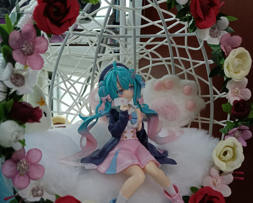 オビツ11 1/12ドール吊り椅子 きれい椅子 3種類 花輪つき 小さな椅子