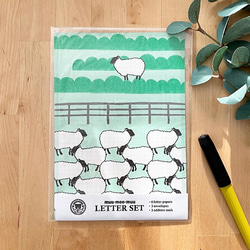 ヒツジのレターセット 2枚目の画像