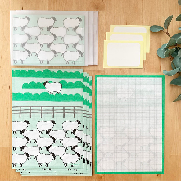 ヒツジのレターセット 1枚目の画像