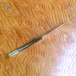 フォールディングナイフ「MASANO 006」(L)アイアンウッドハンドル バックロック(masano006-002) 6枚目の画像