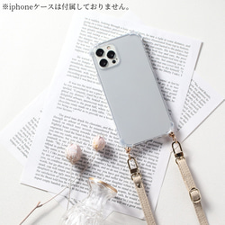 レザー ストラップ ショルダー スマホケース iPhoneケース 韓国 全機種対応 カバー スマホショルダー 肩掛け 8枚目の画像