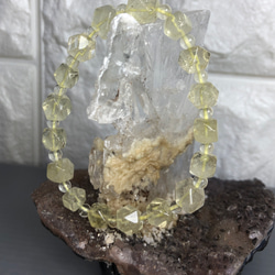 天然利比亞黃金隕石手串 八菱角切功 附台灣聯合檢證 - リビアングラス Libyan desert glass 第11張的照片