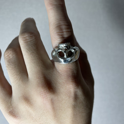 silver925 vanites skull ring 9枚目の画像