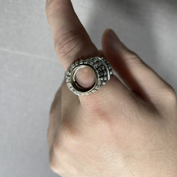 silver925/brass hole college ring 14枚目の画像