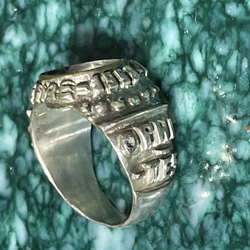 silver925/brass hole college ring 8枚目の画像