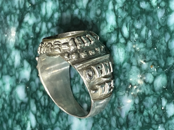 silver925/brass hole college ring 8枚目の画像